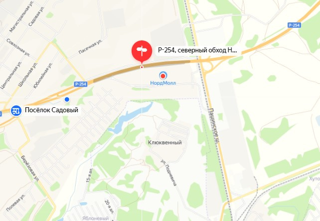 Дорога пройдет от <nobr class="_">49-го</nobr> километра Северного обхода до микрорайона Клюквенного Дорога пройдет от <nobr class="_">49-го</nobr> километра Северного обхода до микрорайона Клюквенного
