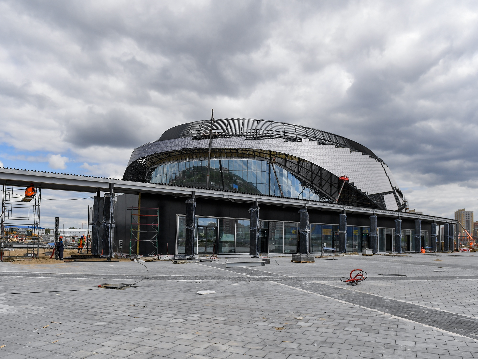Так выглядит строящаяся арена в Омске — одном из городов, который должен был принять МЧМ-2023