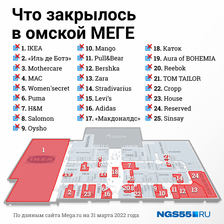 Карта меги омск с магазинами