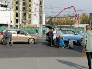 В Новосибирске на площади Маркса иномарка сбила мужчину на пешеходном переходе