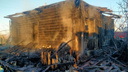 В Зауралье при пожаре в частном доме погиб мужчина