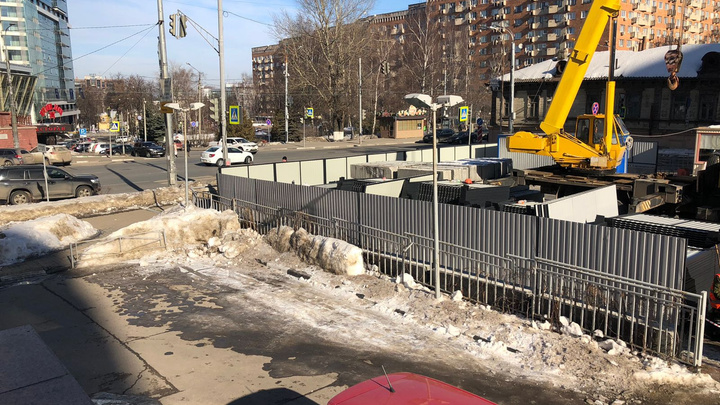Стройплощадку метро развернули на улице Горького в Нижнем Новгороде
