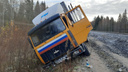 В Вельском районе пьяный водитель грузовика протаранил автомобиль Росгвардии