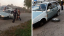 В Кулое полиция час гонялась за водителем, пока у его «девятки» не отвалилось колесо: видео