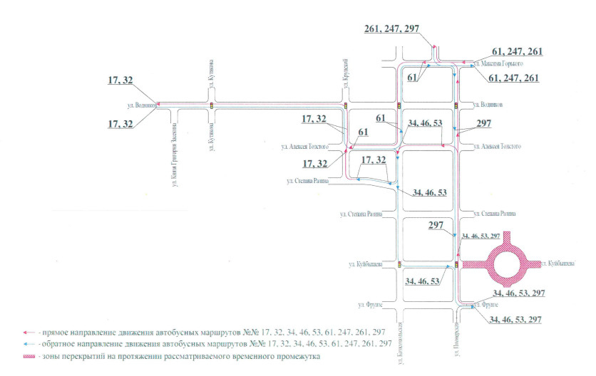 Схема движения транспорта рязань 9 мая