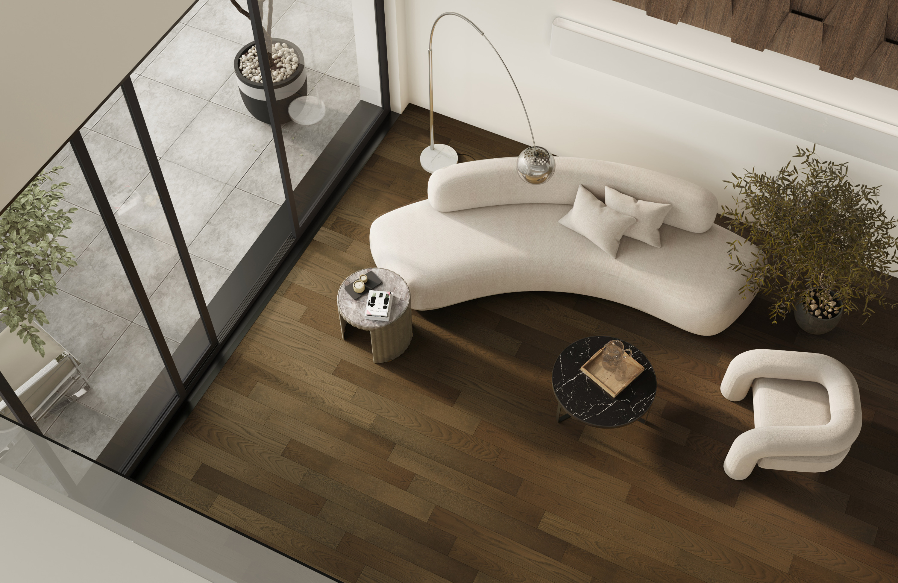 Кварцевый паркет QUARTZ PARQUET Классик 413 Дуб Брауни