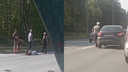 В Академгородке машина сбила девушку на пешеходном переходе — пострадавшую увезли в больницу