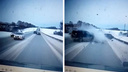 «Меня чуть не задело»: появилось видео смертельной аварии на трассе под Новосибирском