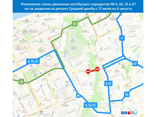 Карта перми автобусы движения