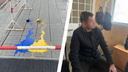 Новосибирца, залившего крыльцо мэрии желто-синей краской, оштрафовали на 93 тысячи