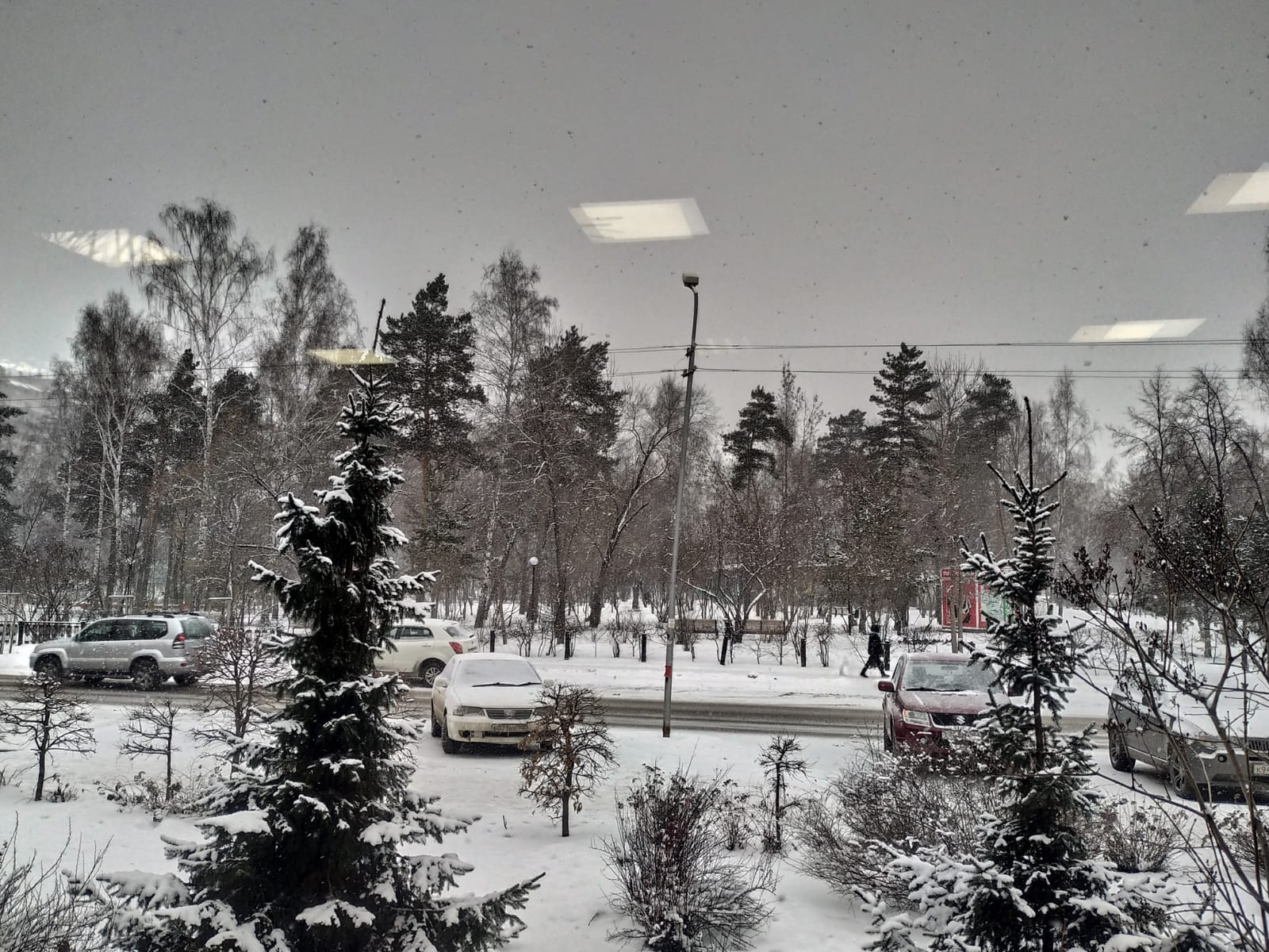 Снег падал пушистыми хлопьями приятно касался лица. Село Сержантово где там показывают снег 2009 год.