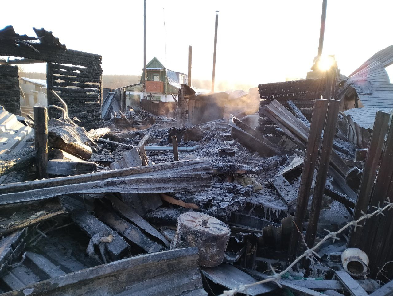 Двое пенсионеров пострадали при пожаре в СНТ «Огонёк» под Читой