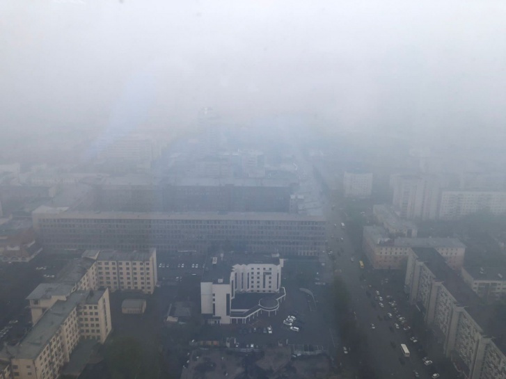 Такой сегодня вид из «Высоцкого» Такой сегодня вид из «Высоцкого»