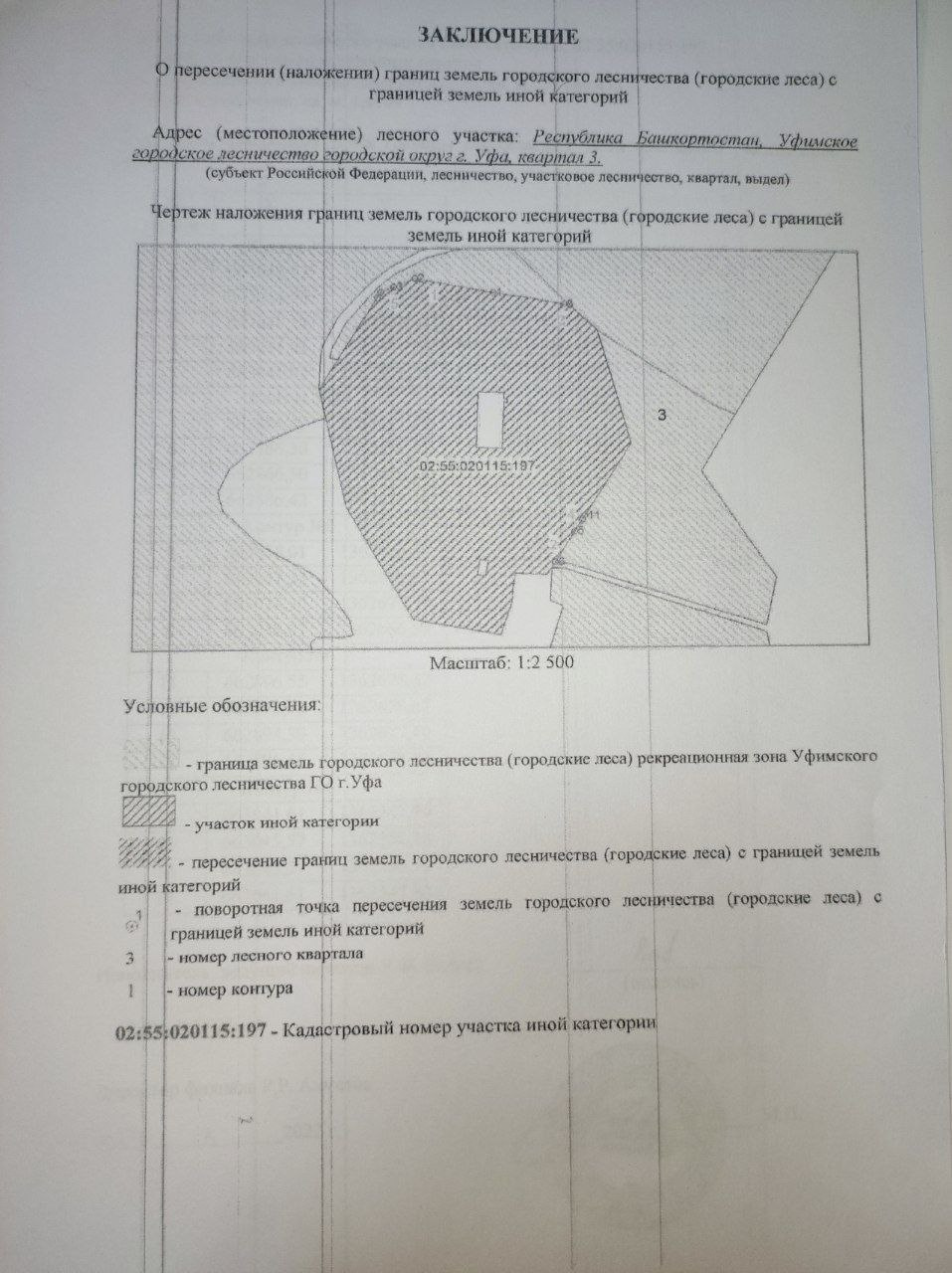 Заключение Рослесинфорга