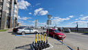 Компания по аренде электросамокатов начала наносить разметку для парковок в центре Новосибирска