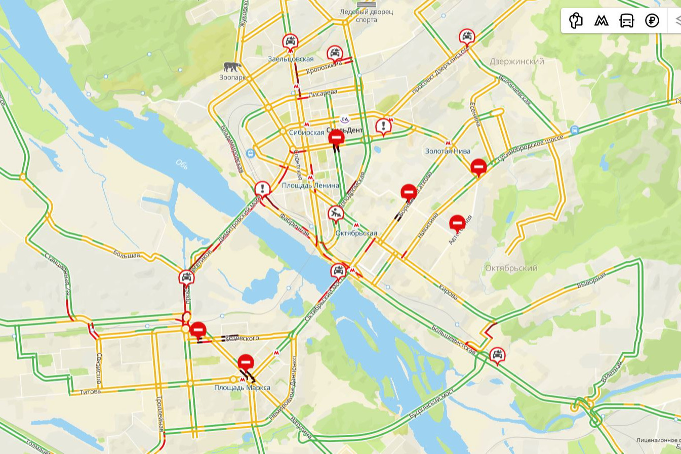 Карта отключения электричества в новосибирске