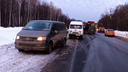 На трассе М-5 в Челябинской области уснувший водитель Volkswagen протаранил три машины на встречке