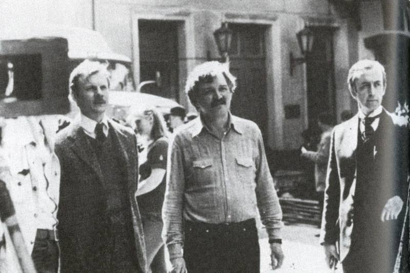 Виталий Соломин (слева), Игорь Масленников (в центре) и Василий Ливанов (справа).