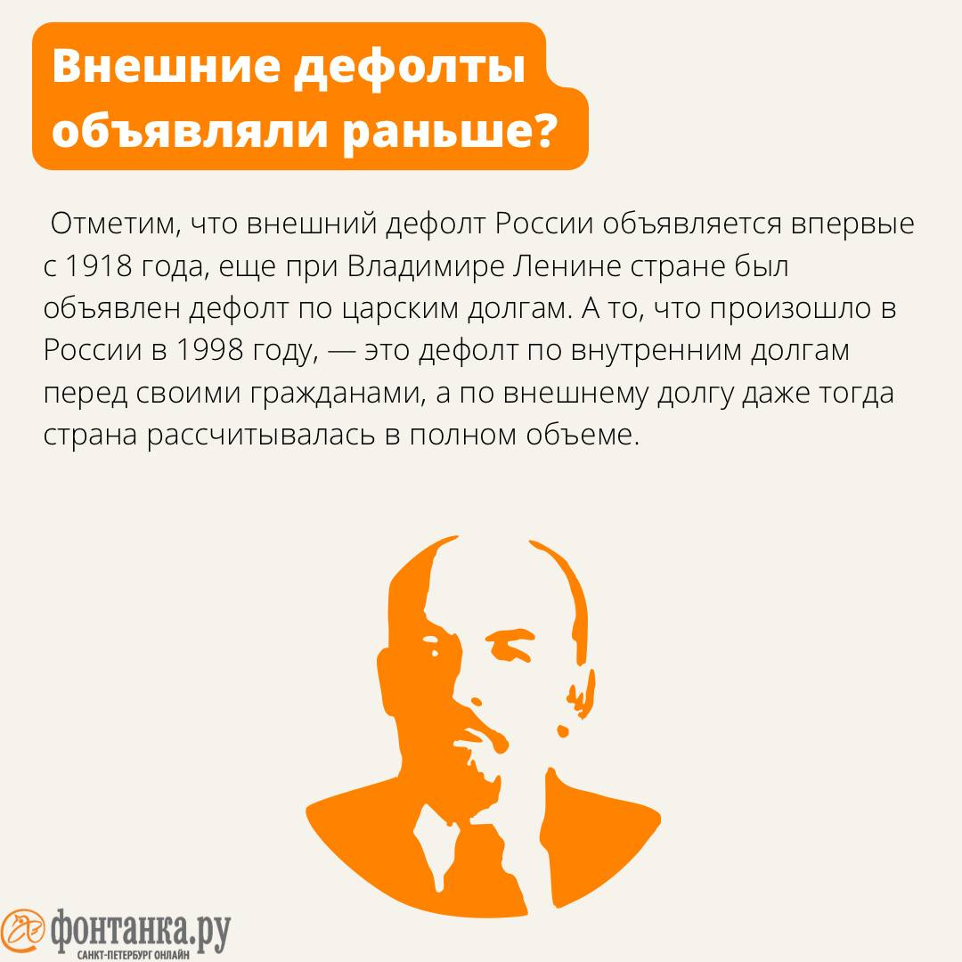 Правда ли что в России случился дефолт, что такое дефолт простыми словами -  27 июня 2022 - ФОНТАНКА.ру