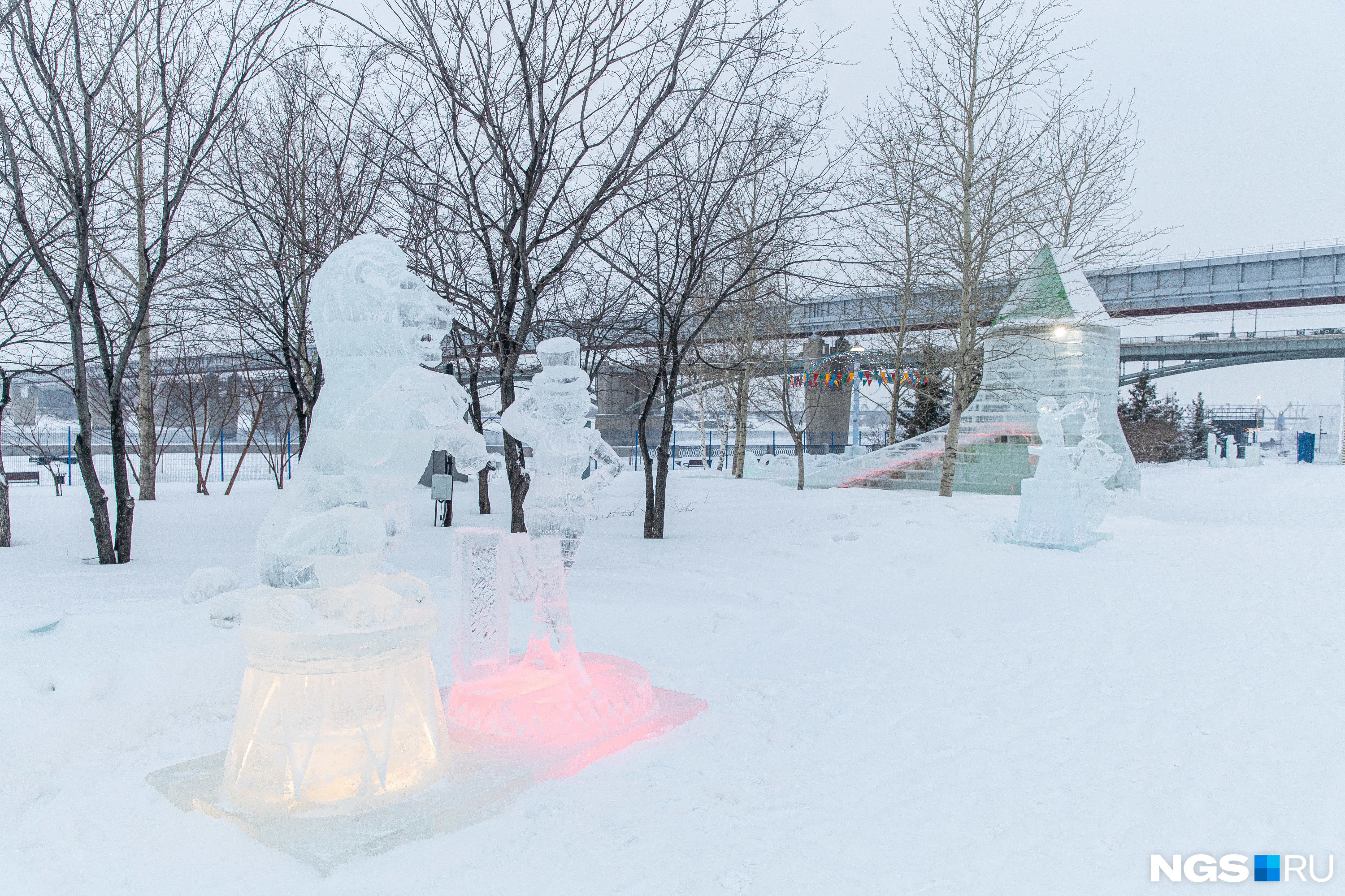 Ледовый городок новосибирск 2023