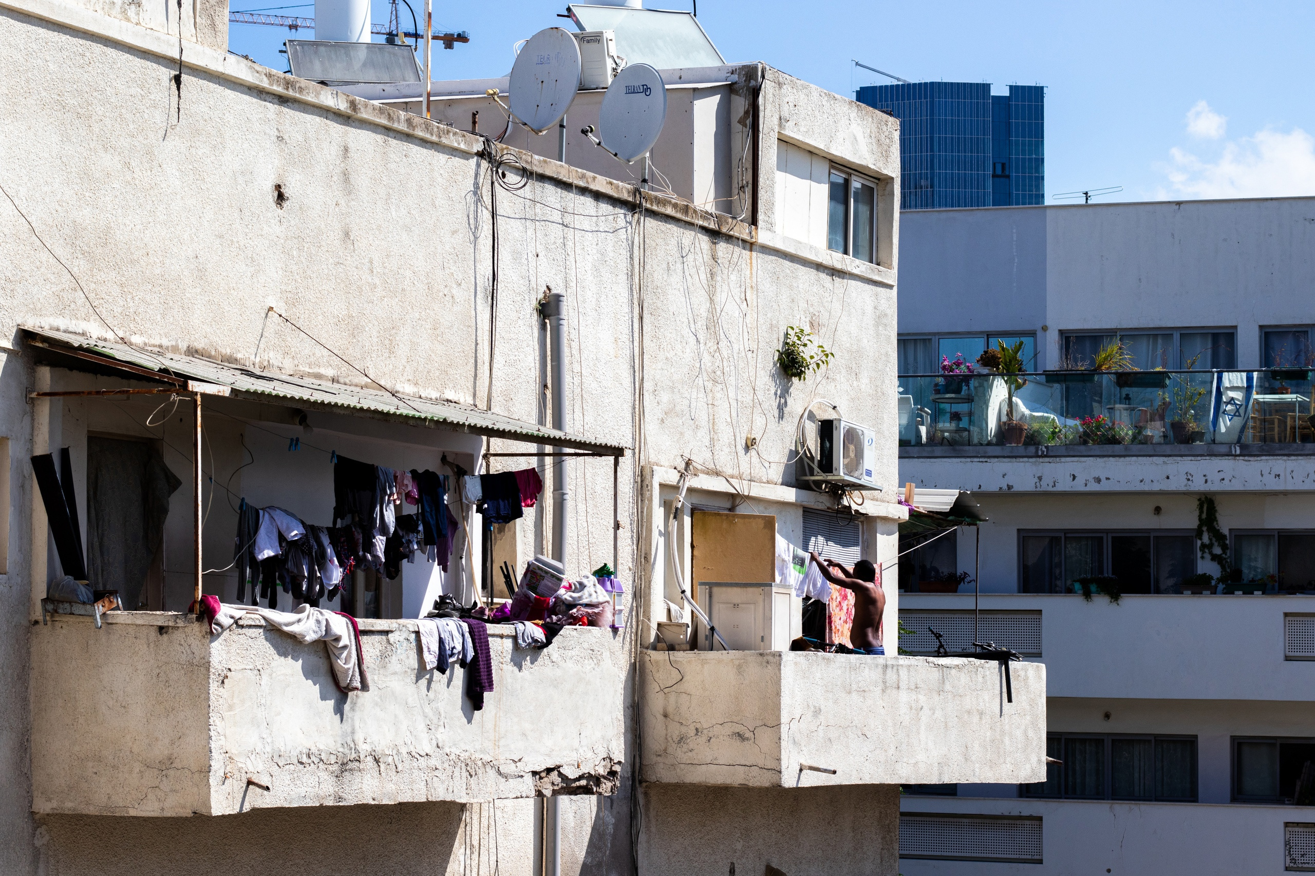 Контраст уровня жизни жителей Тель-Авива