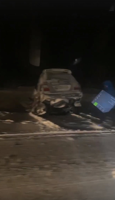 Автомобиль после ДТП оказался в кювете Автомобиль после ДТП оказался в кювете
