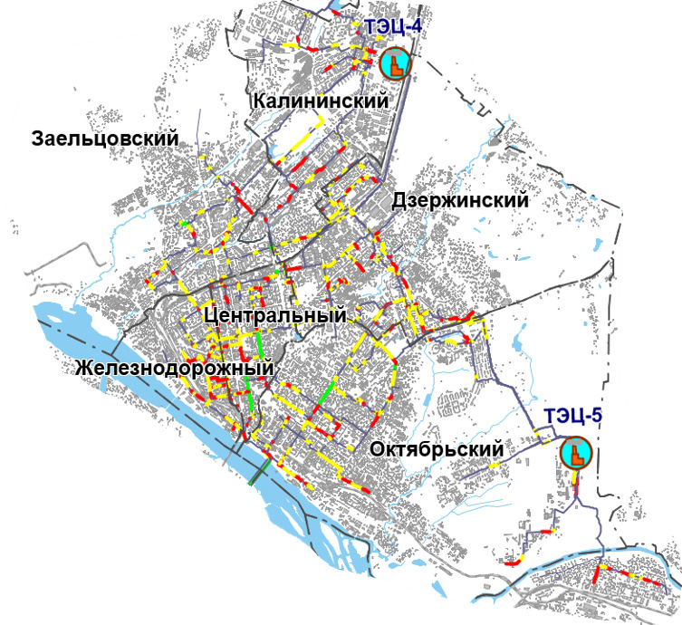 Карта заельцовского района