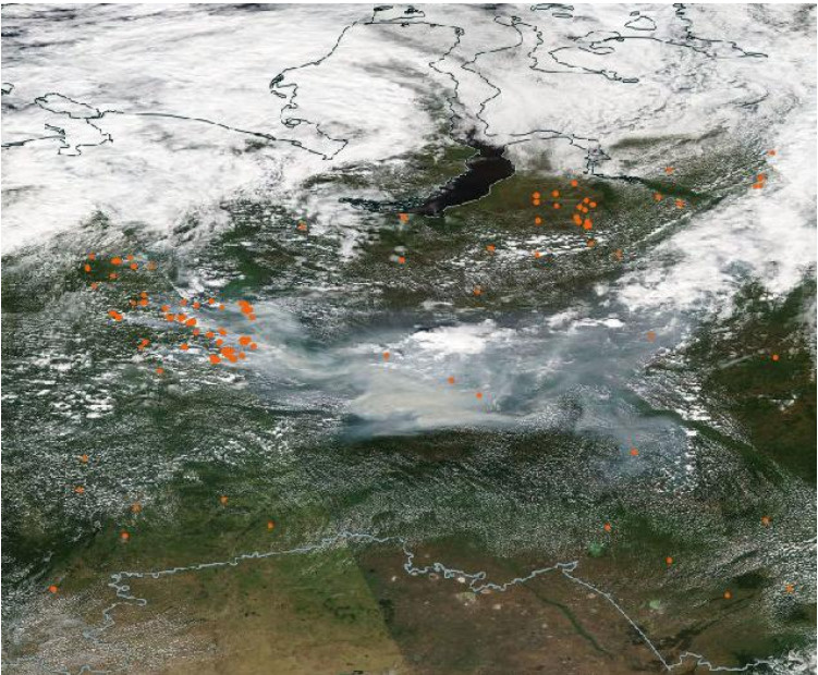 Повсеместный огонь и дым по Сибири