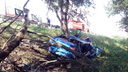 «Водителю защемило ноги»: в Самарской области перевернулась машина