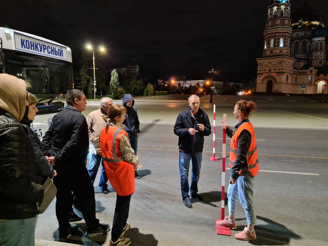 Пробные заезды проводились в Омске ночью 21 мая
