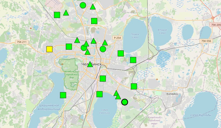 Карта воздуха челябинск