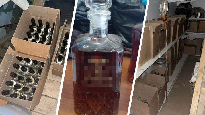 Житель Железногорска организовал в гараже мини-цех по подделке известных марок алкоголя