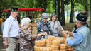 Горы чак-чака и плова: в парке Гагарина отметили татарский праздник Сабантуй
