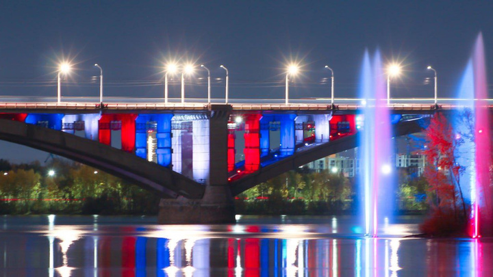 Ко Дню Победы в Красноярске запустят речной фонтан