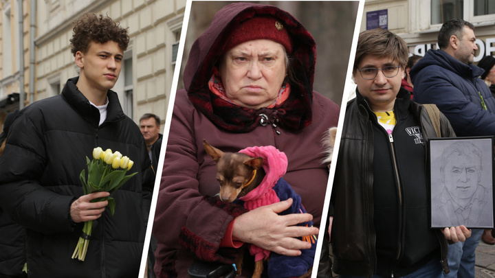 Портреты, собаки и море цветов: с чем приходят прощаться к Владимиру Жириновскому? Фоторепортаж