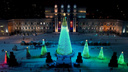 «Целый лес появился!»: новогоднюю иллюминацию на площади Куйбышева сняли с высоты