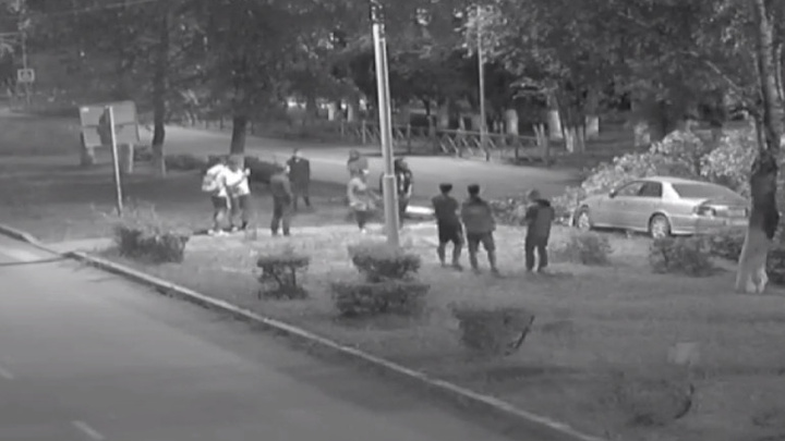 Иномарка на большой скорости «срубила» тополь и дорожный знак в центре Краснокаменска — видео