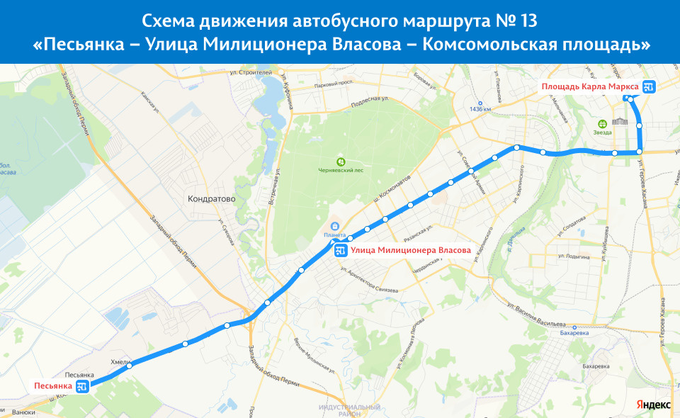 Автобус 59 пермь карта