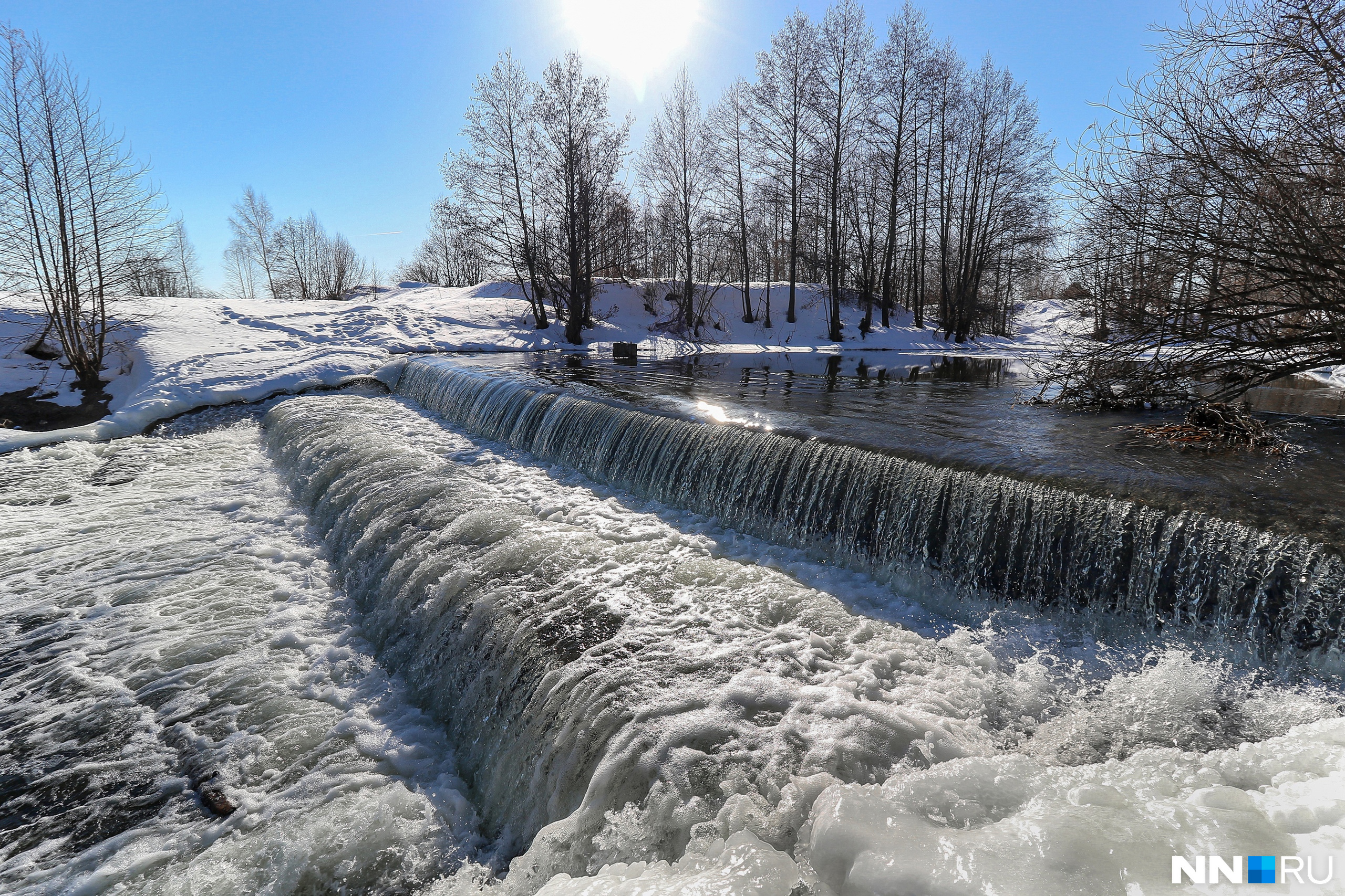 Водопад зеленый город нижегородская