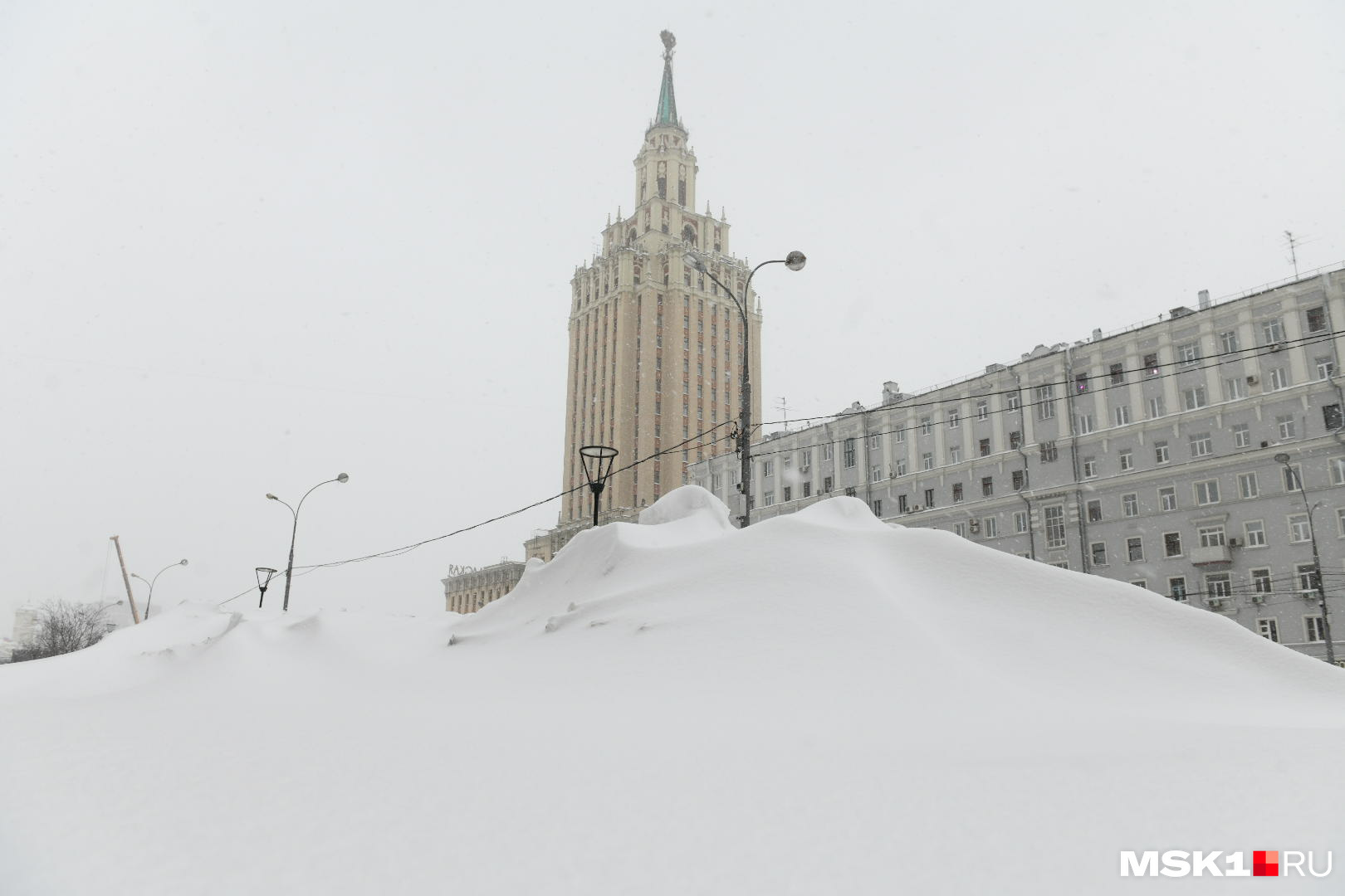 Москву засыпает снегом сегодня