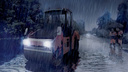 «Если там вода, как он прилипнет?»: новосибирец снял на видео укладку асфальта на шоссе во время дождя