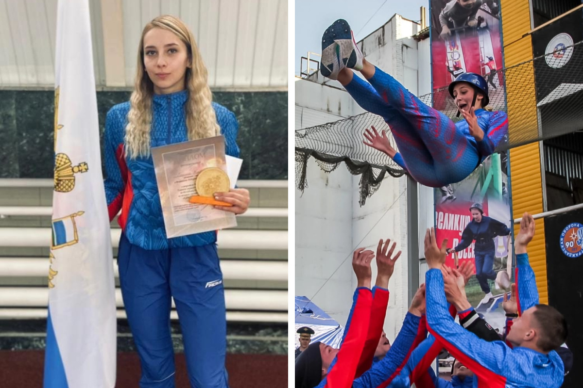 Эффектная блондинка с Урала завоевала серебро в Узбекистане в соревнованиях пожарных и спасателей