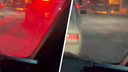 Рядом с площадью Труда вспыхнула «Тойота» — видео с горящим автомобилем
