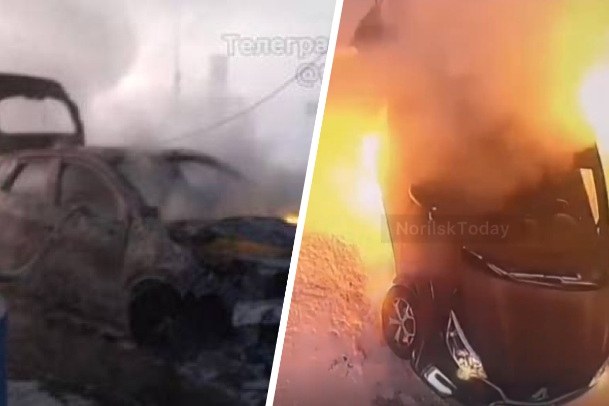 Опубликовано видео начала пожара на заправке в Норильске