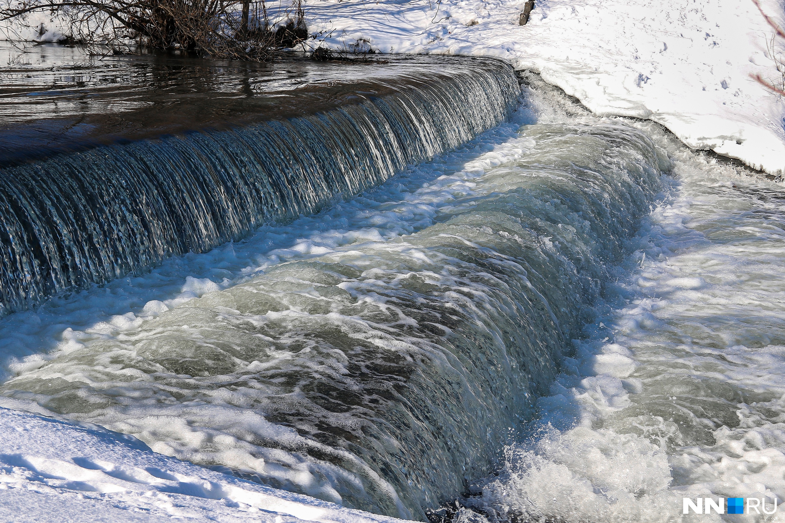 Водопад в зеленом городе нижегородская область