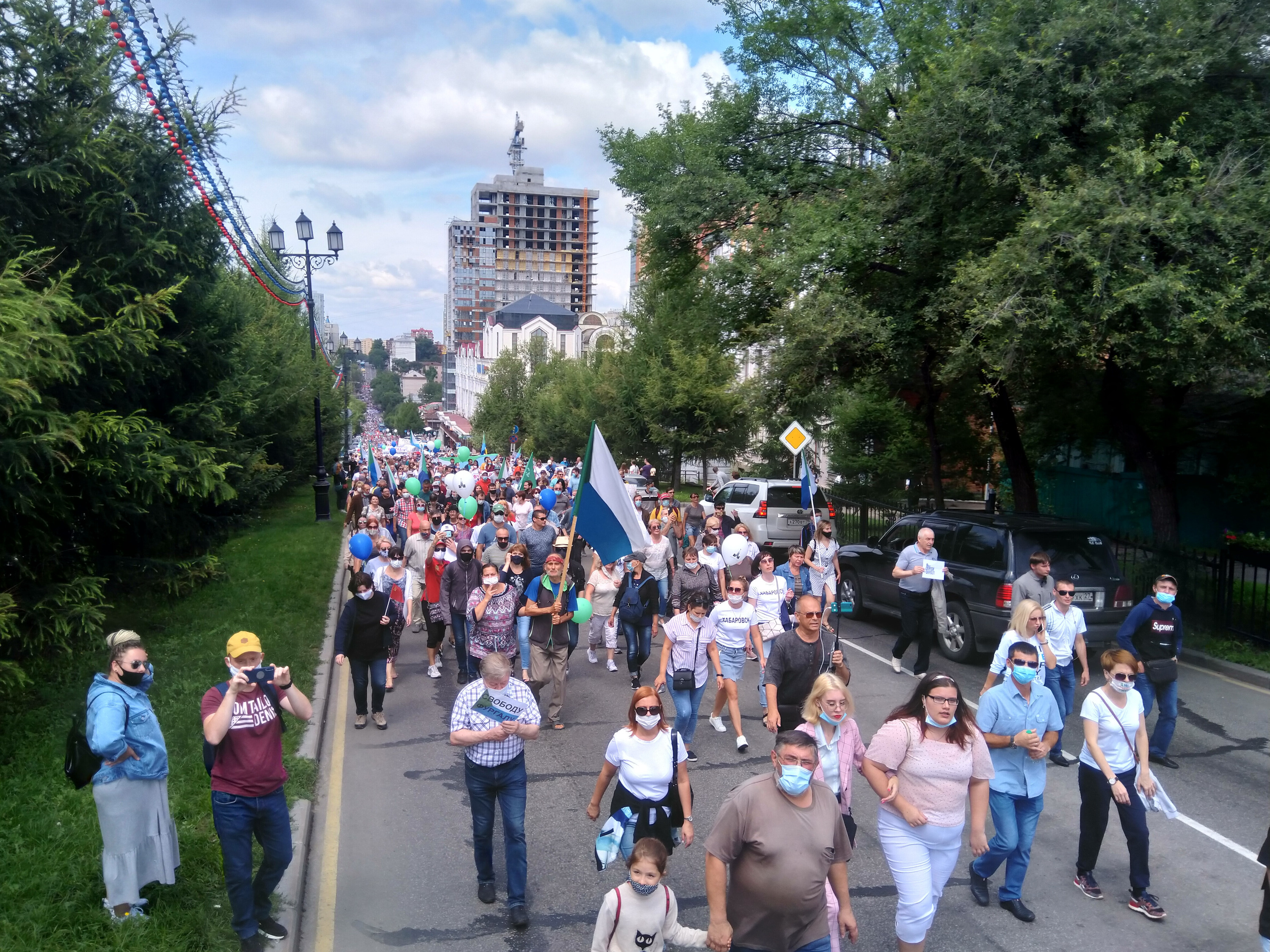 Митинг в Хабаровске 8 августа 2020 года