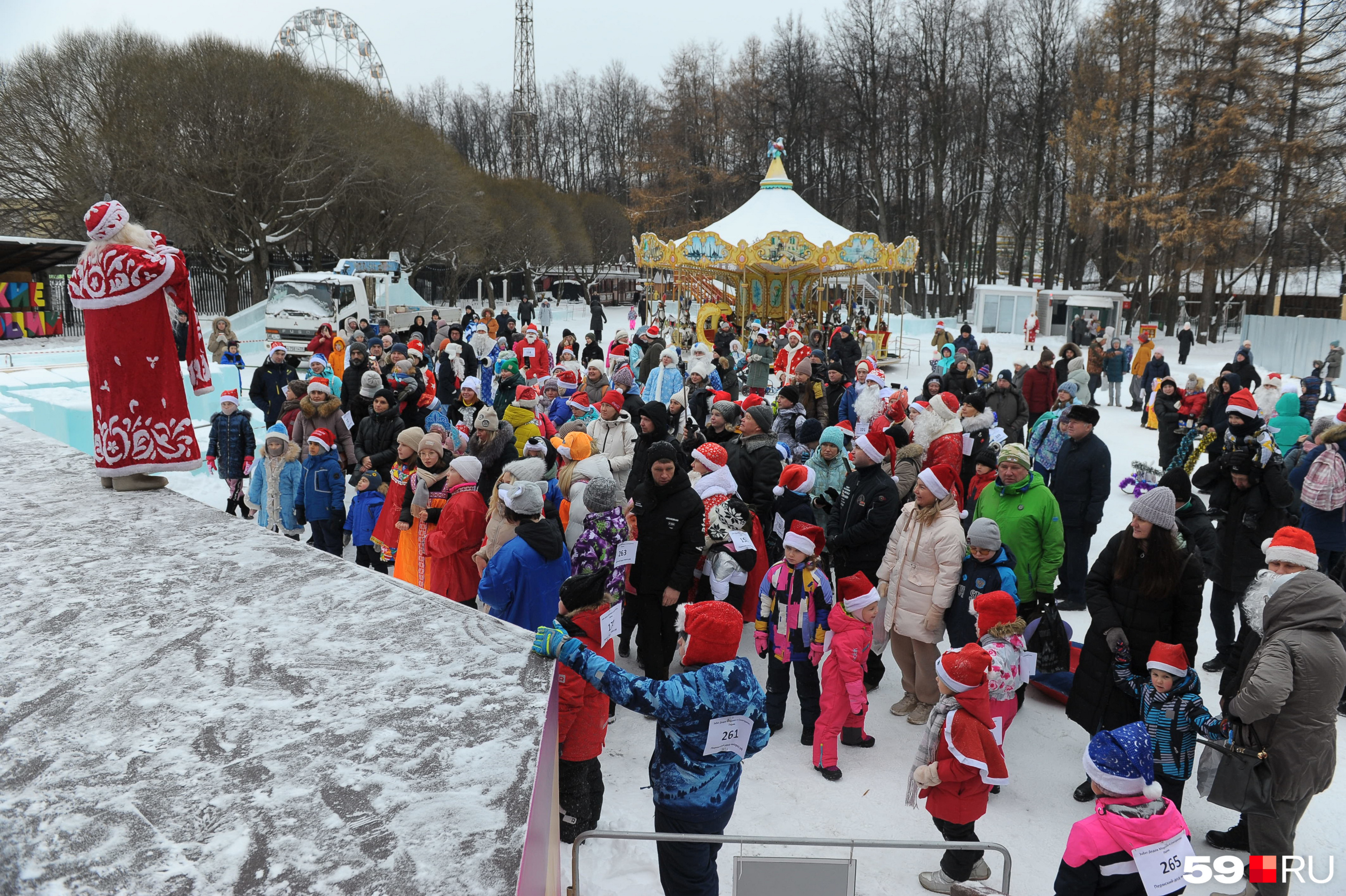 парк горького пермь зимой