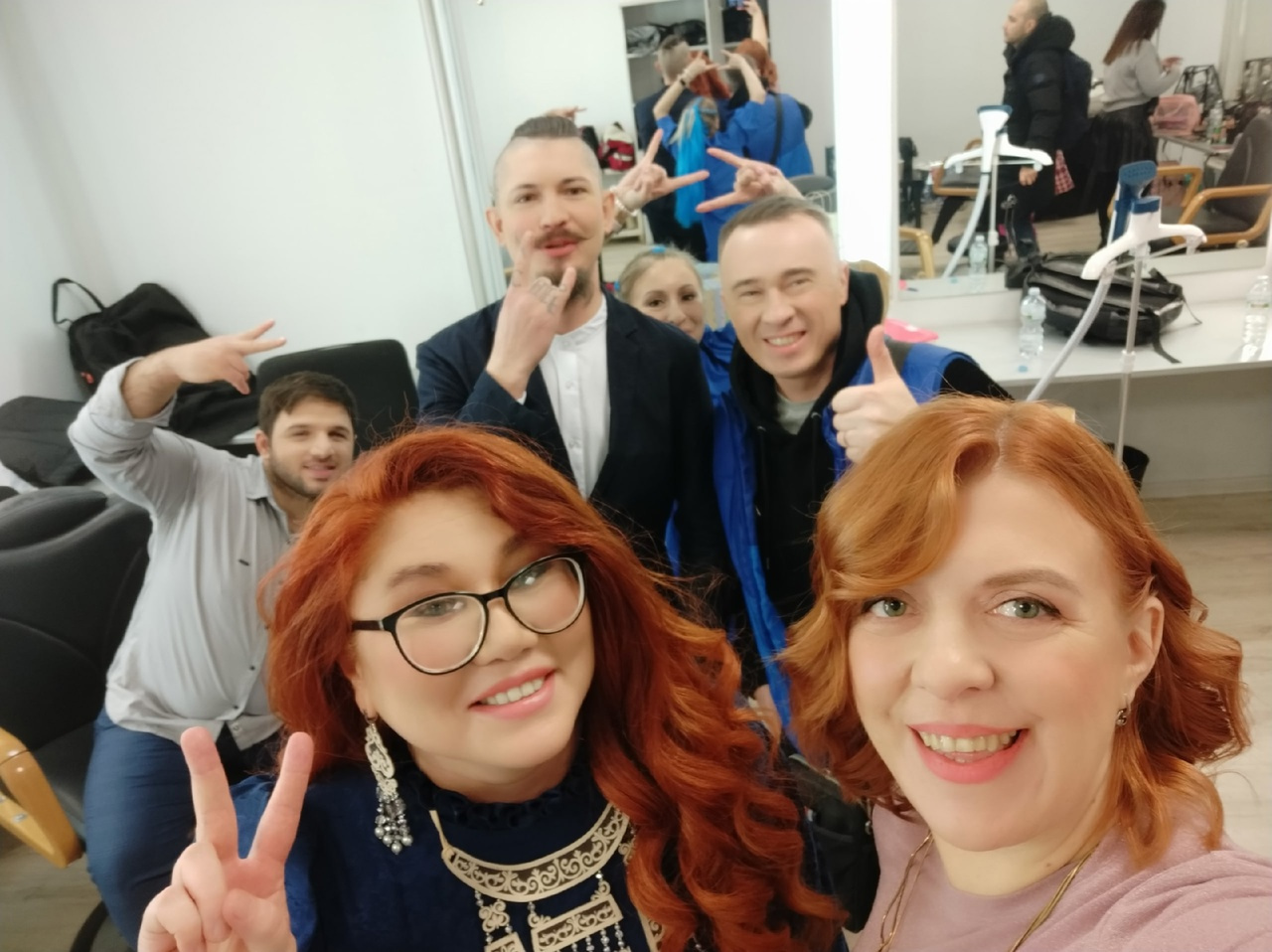 Мария с остальными участниками шоу «Битва шефов»