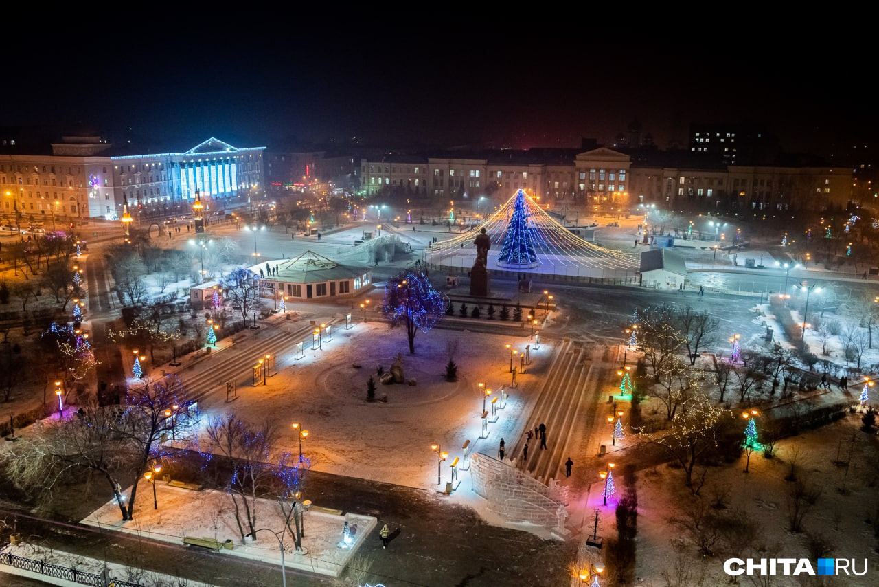 Ледовый городок на площади Ленина в Чите откроют 23 декабря