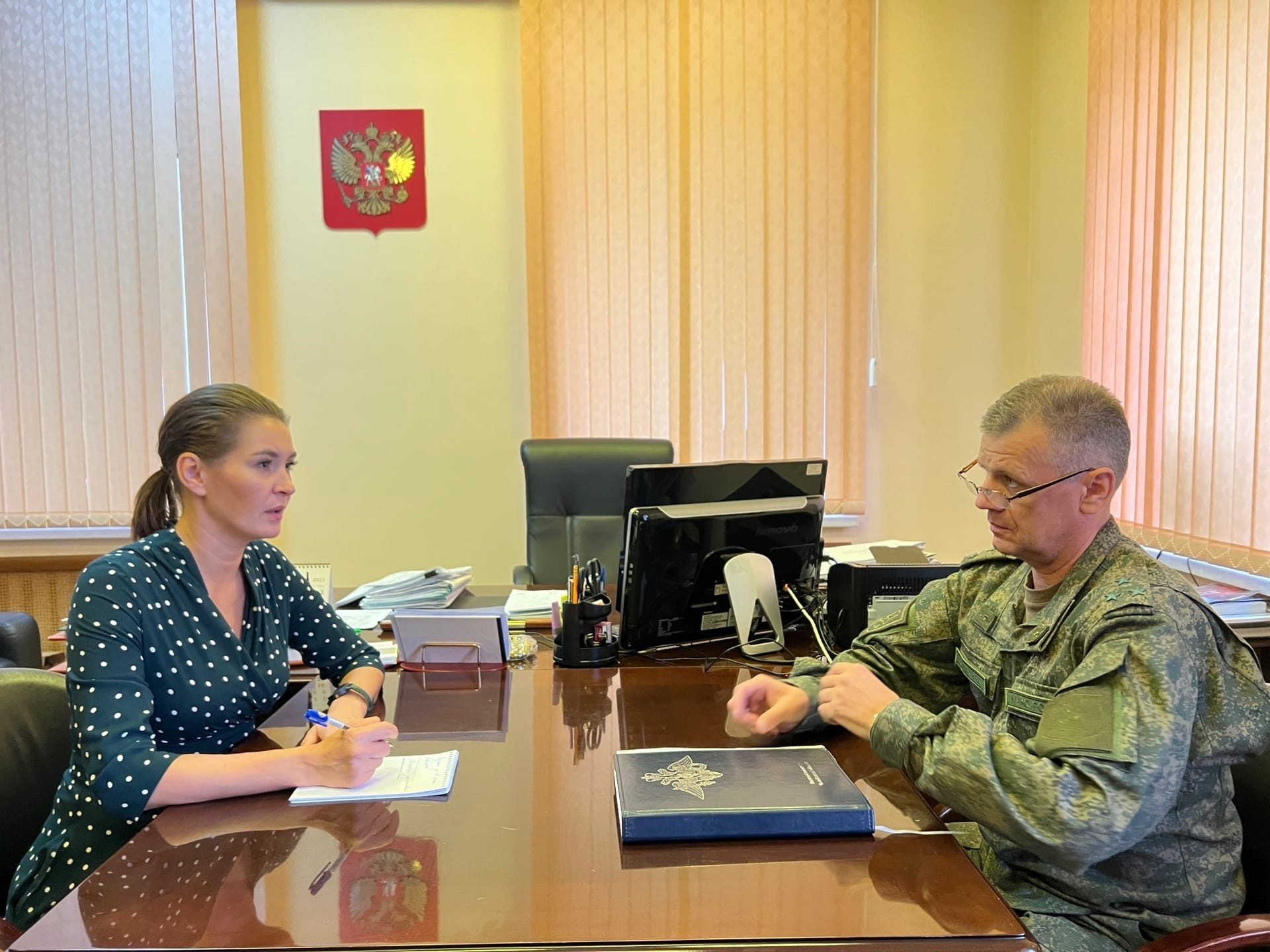 Маргарита Павлова накануне встречалась с военкомом Челябинской области Андреем Максуровым